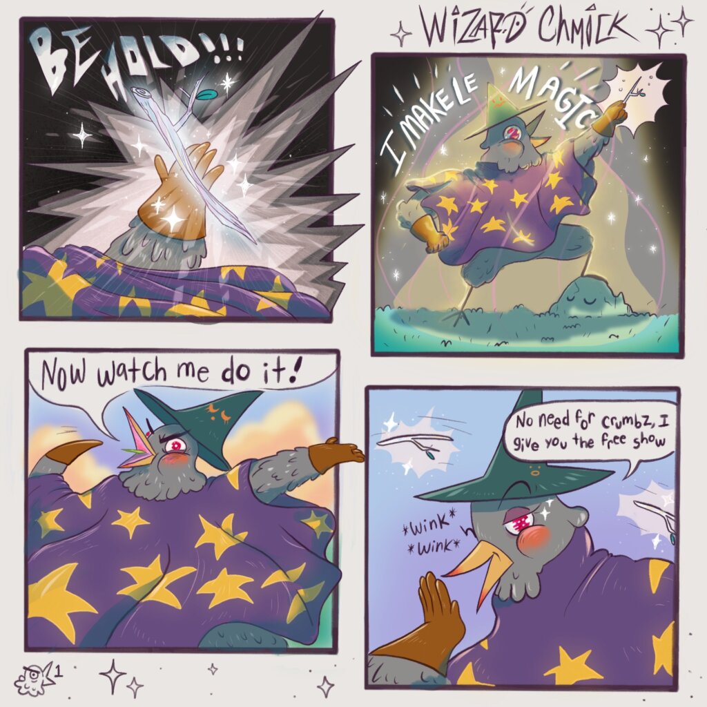 wizard chicken comicwho has magical powers from beyond